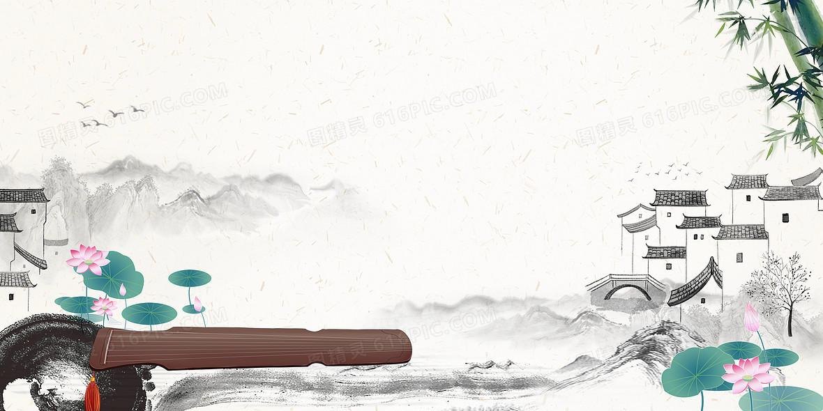 Hintergrund – chinesische Tuschmalerei